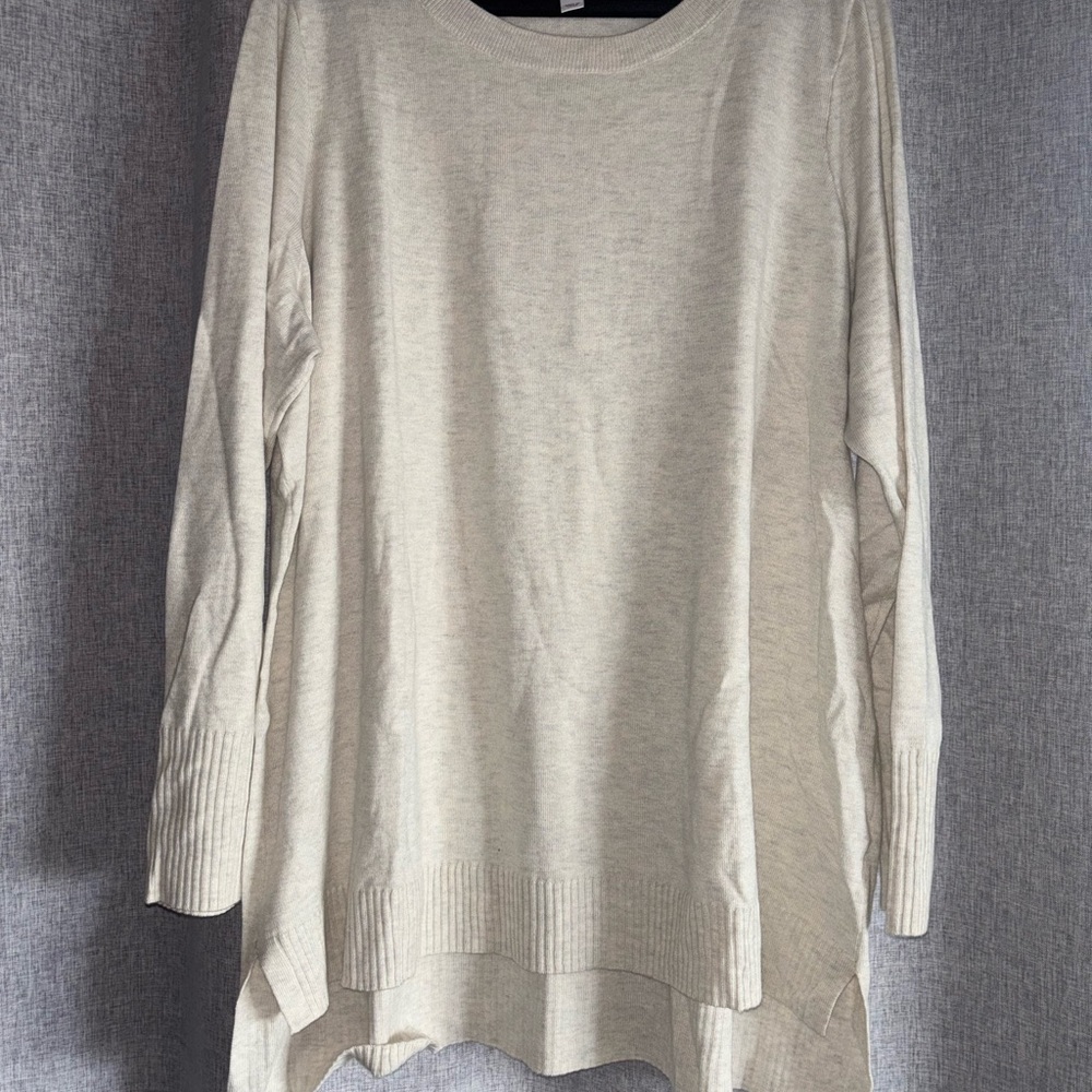 Denim&Co Cream Sweater